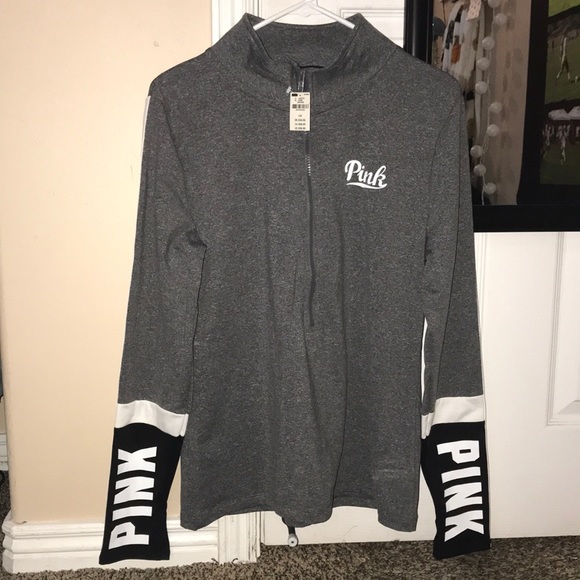 NWT Quarter Zip PINK Pullover - Picture 1 of 3